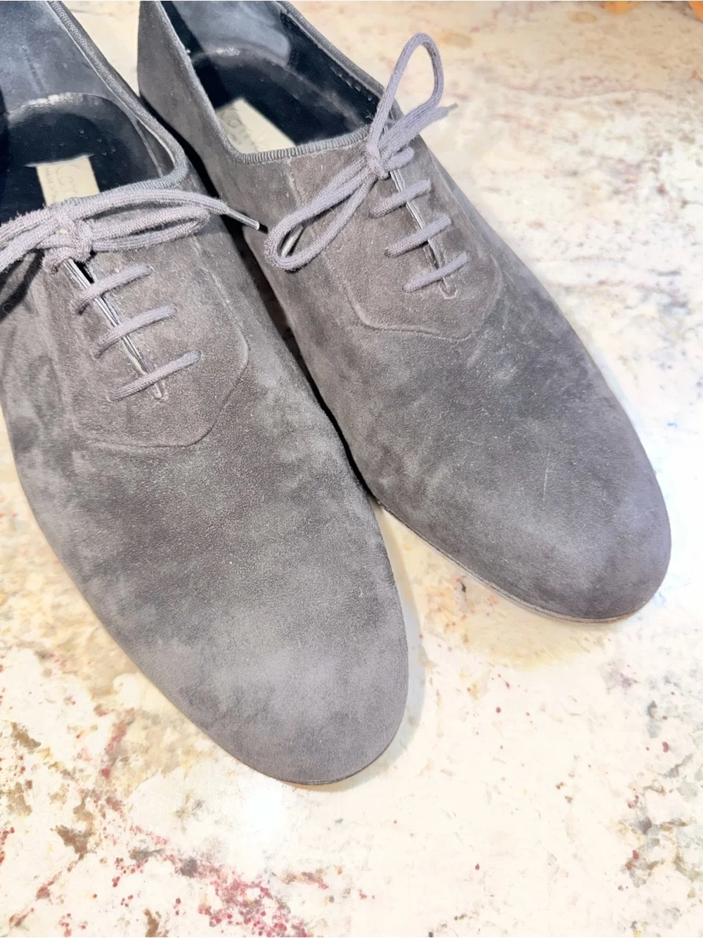 Vintage 80’s Gianni Versace Black Suede Mens Dress Shoe 8.5